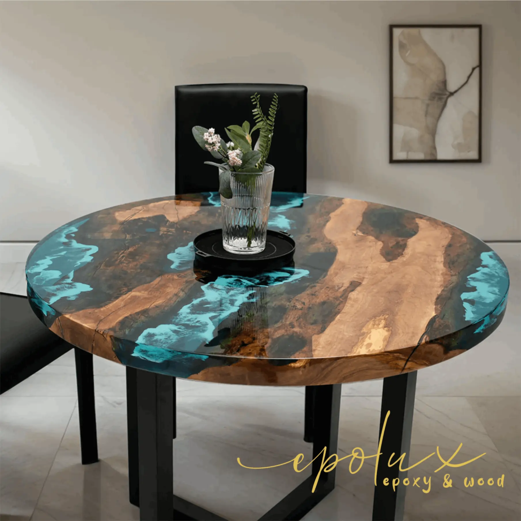 Round oak table 100